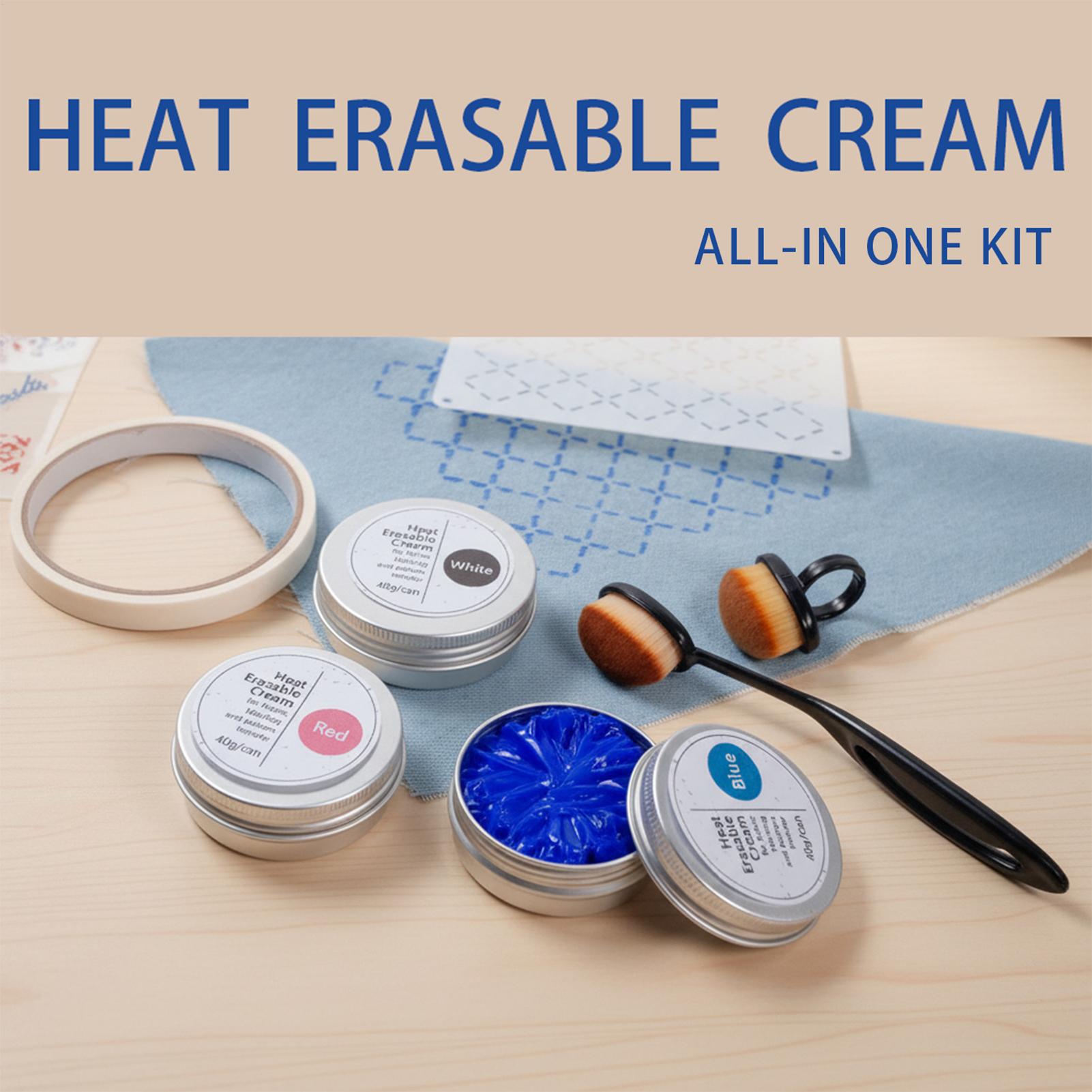 Embroidery Diy - 40g/kutu Isıyla Silinebilir Kumaş Kremi, Ütüyle