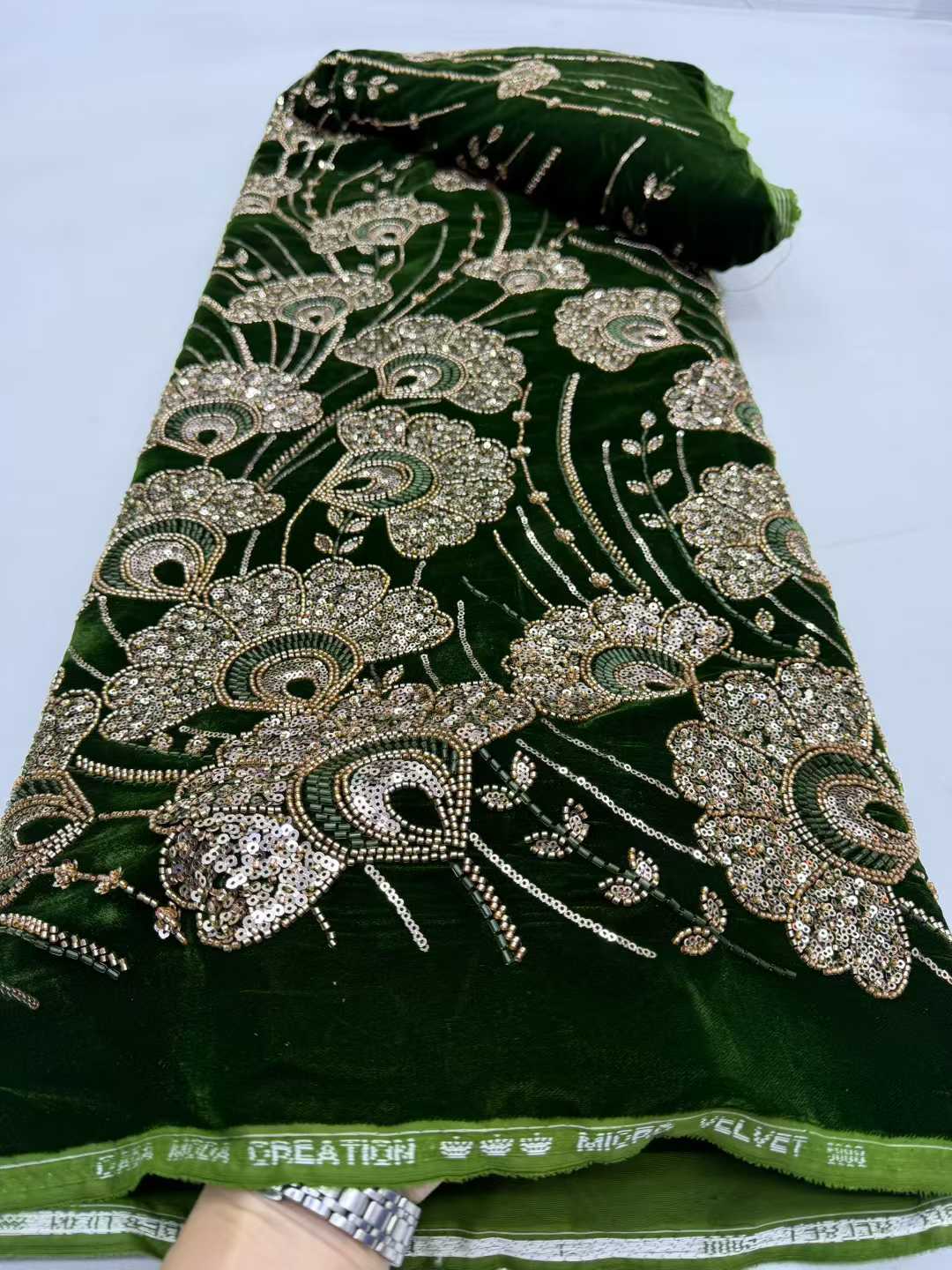 Velvet Fabric Embroidery - Nijeryalı Fransız Kadife Dantel Kumaş 2026
