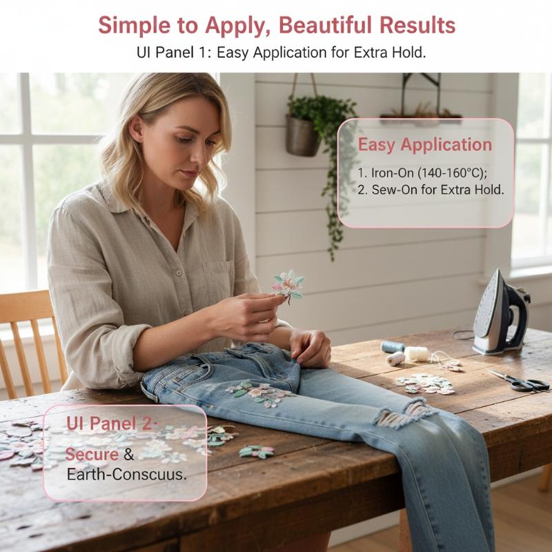 Embroidery Jacket Jeans - 1 adet ceket kot zanaat aksesuarları