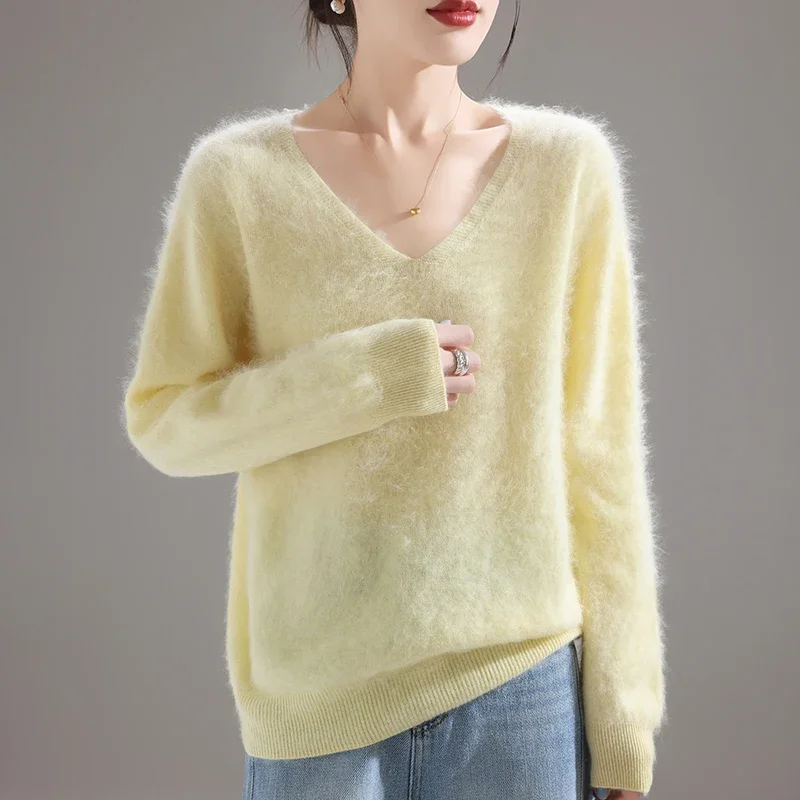 Embroidery Origin - 2025 Kadın %100 Merinos Yünü Kazak,