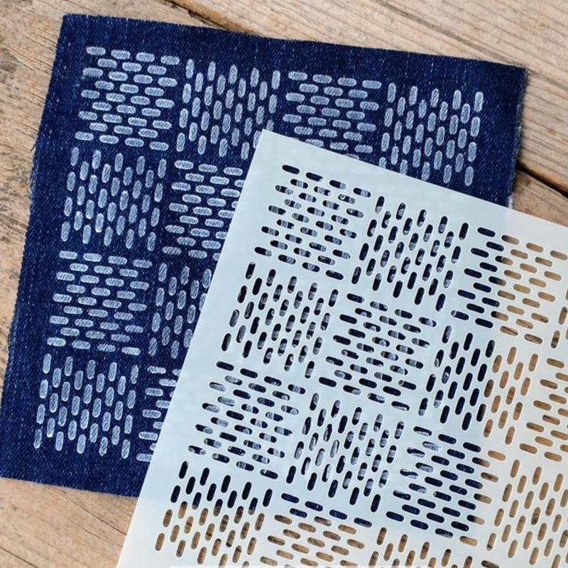 Embroidery Diy - 9/32 adet Sashiko Nakış Şablonu DIY