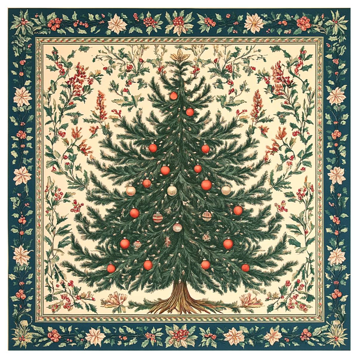 Embroidery Xmas - Noel ağacı çapraz dikiş Kiti diy