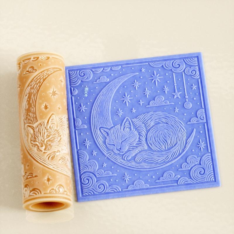Çiçek Kafatası Kil Karo Rulosu - Embroidery Texture incelemesi ve fiyatı