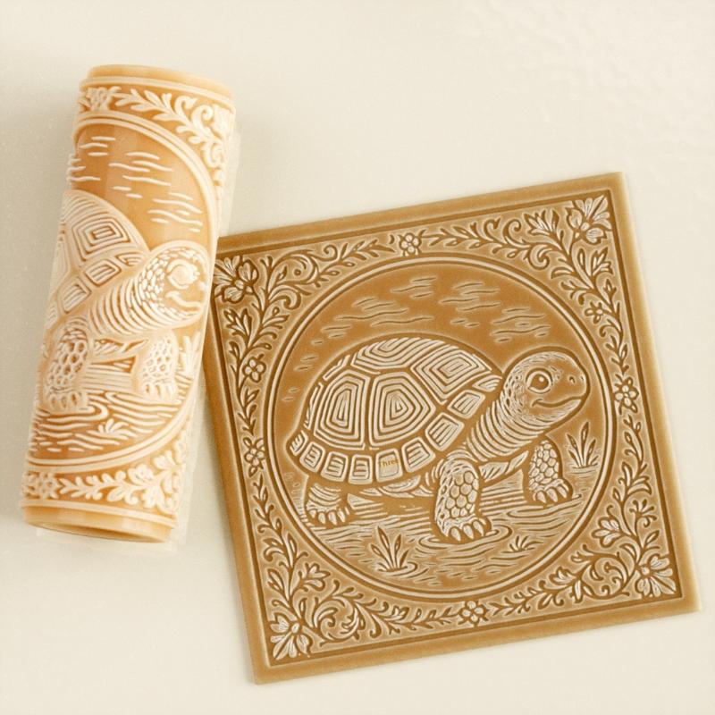 Çiçek Kafatası Kil Karo Rulosu - Embroidery Texture incelemesi ve fiyatı