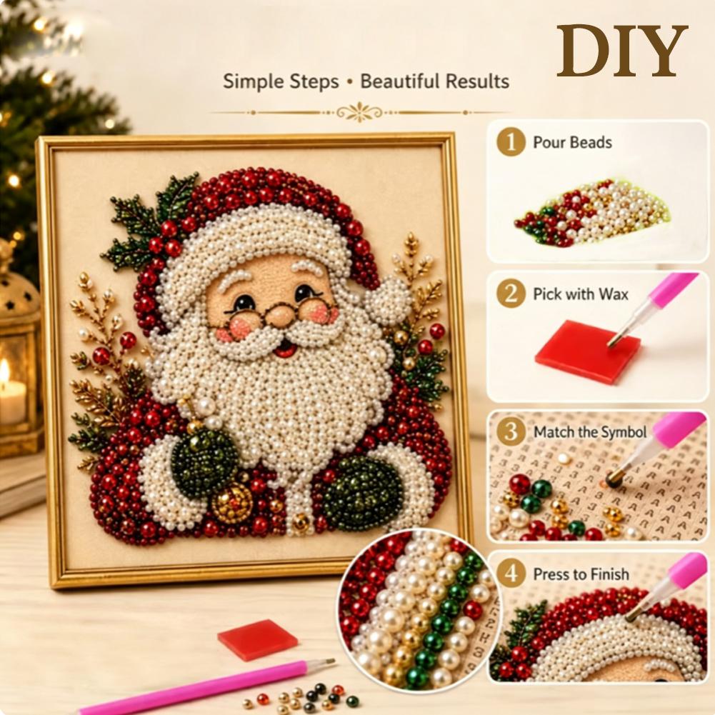 Noel Baba İnci Sanatı DIY Kiti - Embroidery Xmas incelemesi ve fiyatı