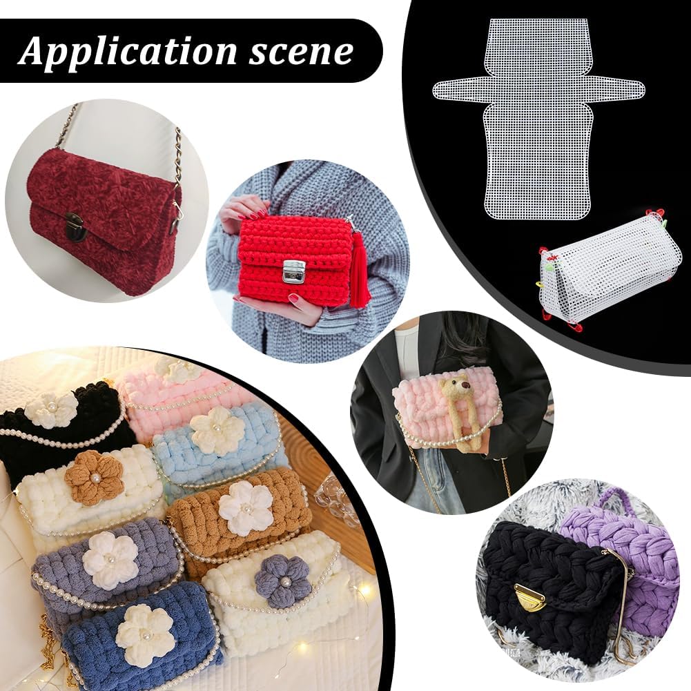1-4 Adet Plastik Örgü Tuval Ça - Embroidery Bag incelemesi ve fiyatı