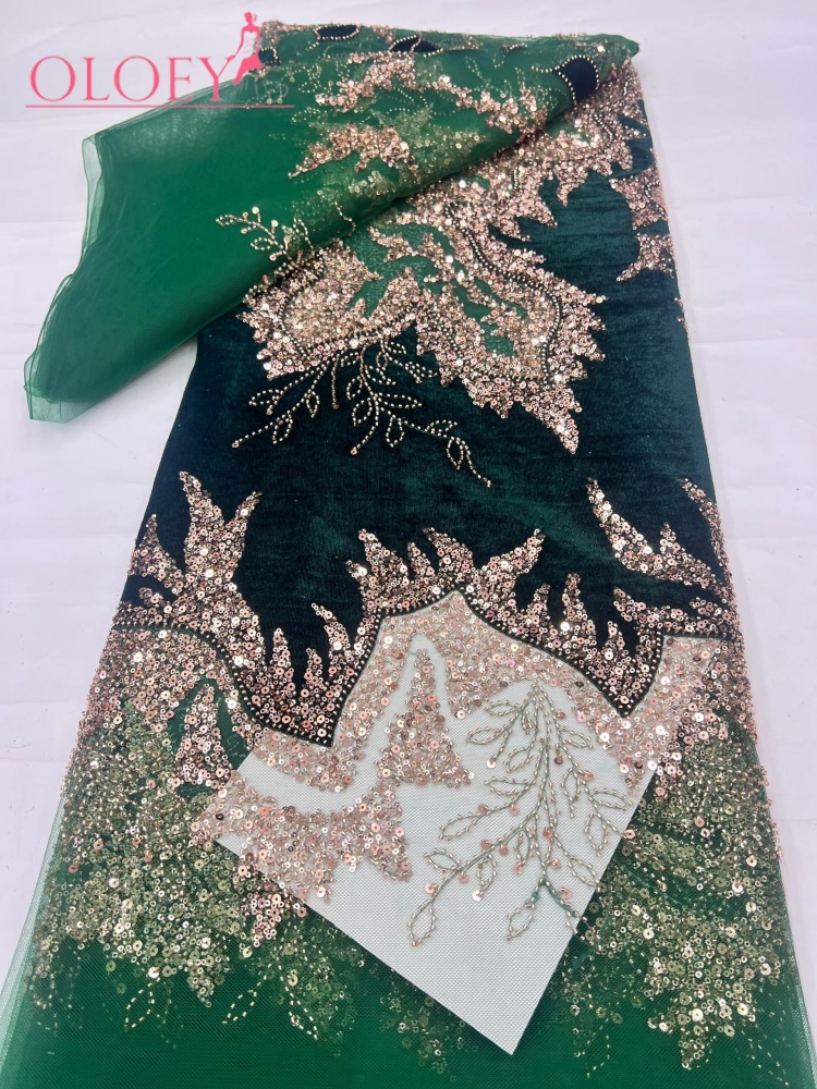 Son moda Afrika kadife dantel  - Velvet Fabric Embroidery incelemesi ve fiyatı