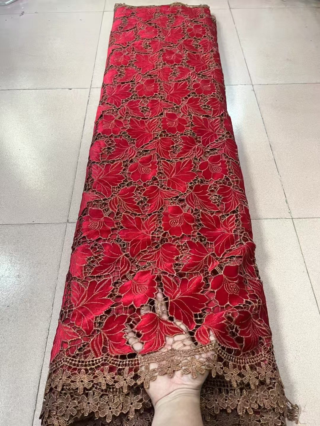 Afrika Kadife Dantel Kumaş 5 Y - Velvet Fabric Embroidery incelemesi ve fiyatı