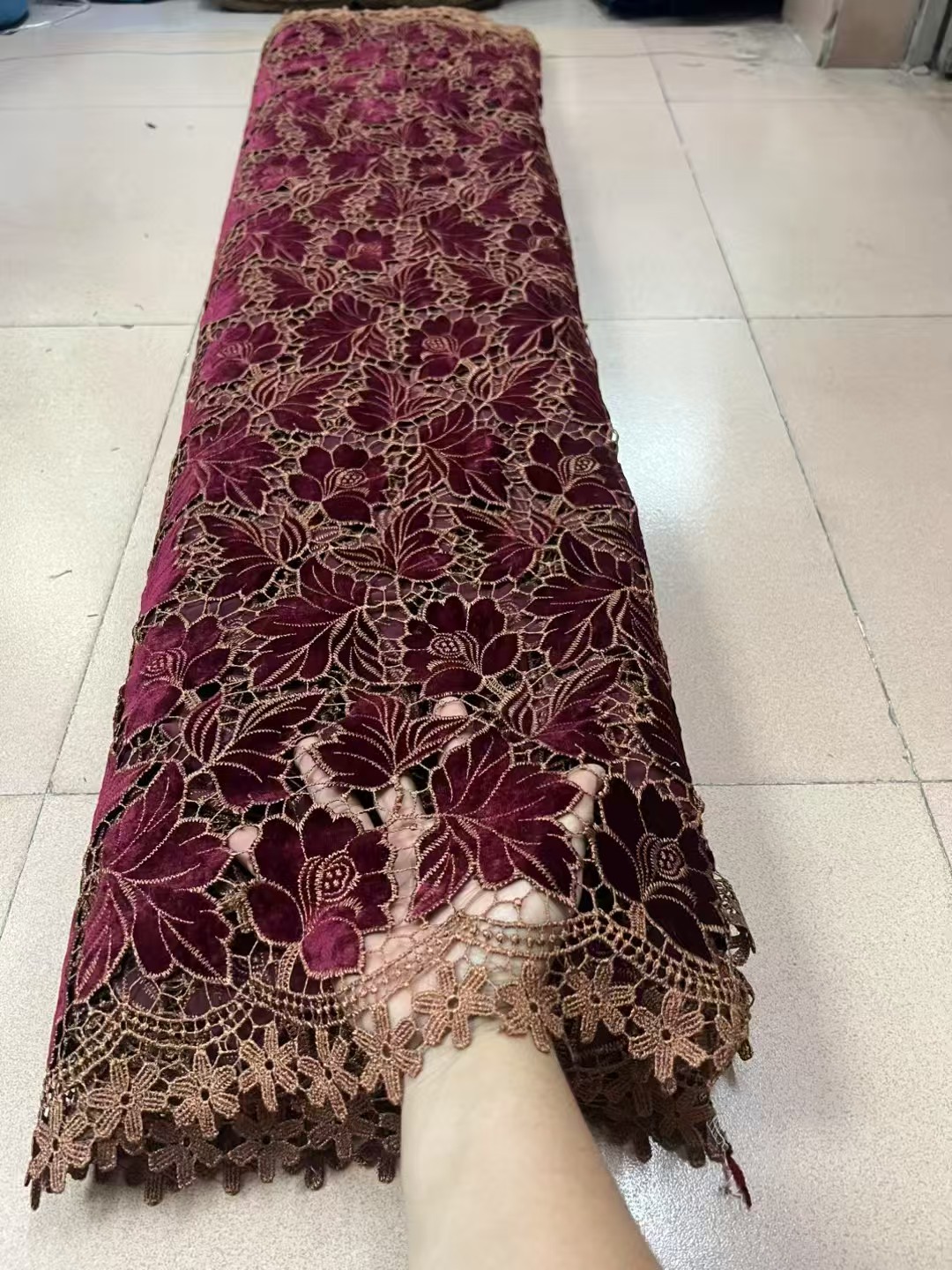 Afrika Kadife Dantel Kumaş 5 Y - Velvet Fabric Embroidery incelemesi ve fiyatı