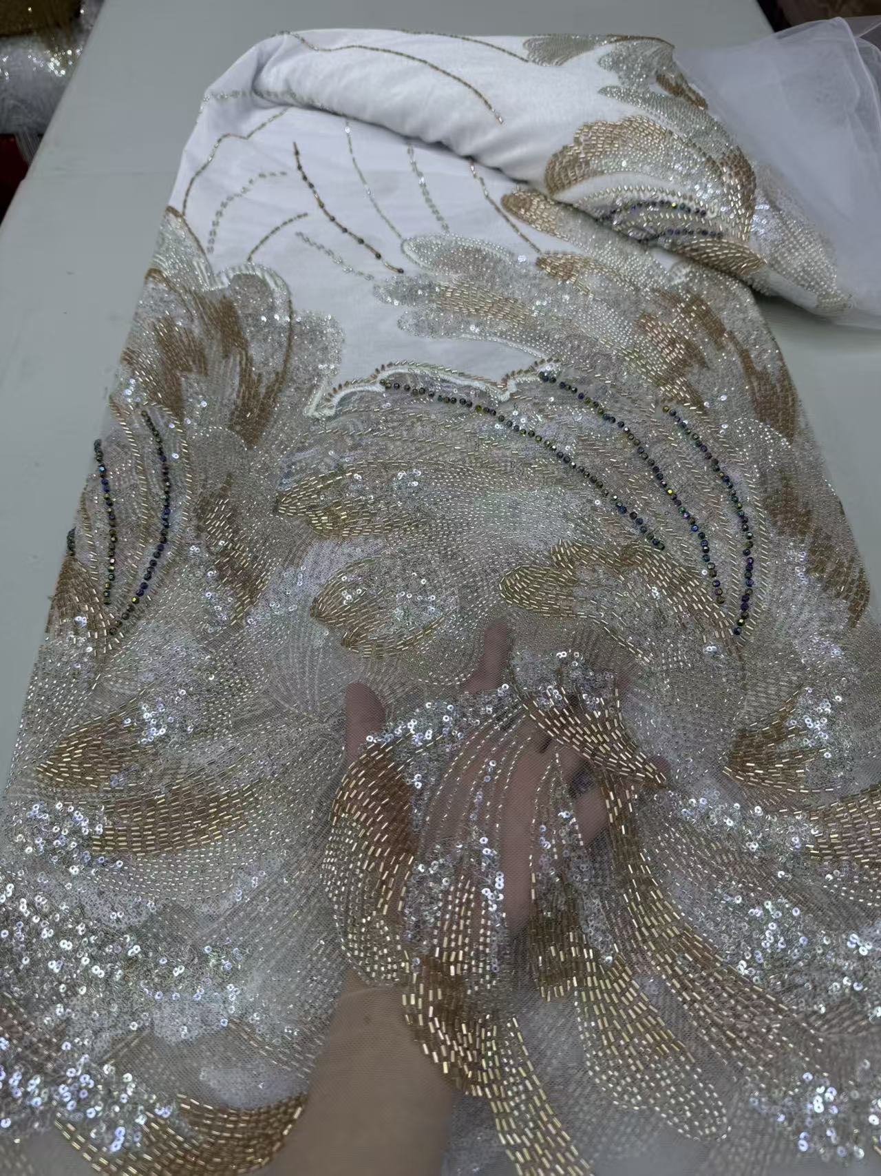 2026 Afrika Fransız Pul Payetl - Velvet Fabric Embroidery incelemesi ve fiyatı
