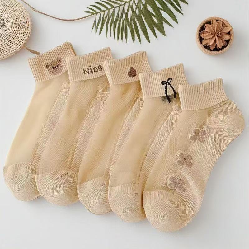 Kadınlar için Şeffaf Buz İpeği - Embroidery On Socks incelemesi ve fiyatı