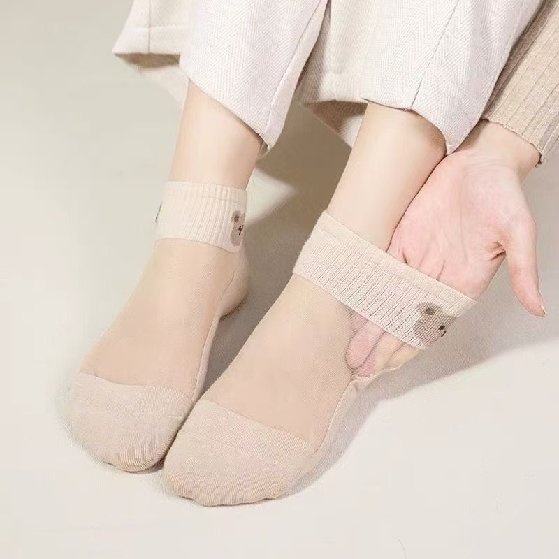Kadınlar için Şeffaf Buz İpeği - Embroidery On Socks incelemesi ve fiyatı