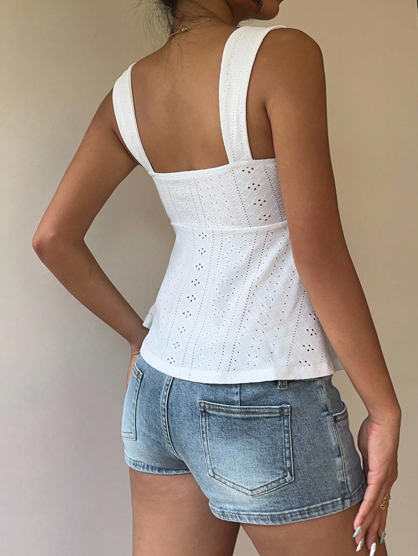 Kadınlar için Geniş Askılı, De - Embroidery Eyelet incelemesi ve fiyatı