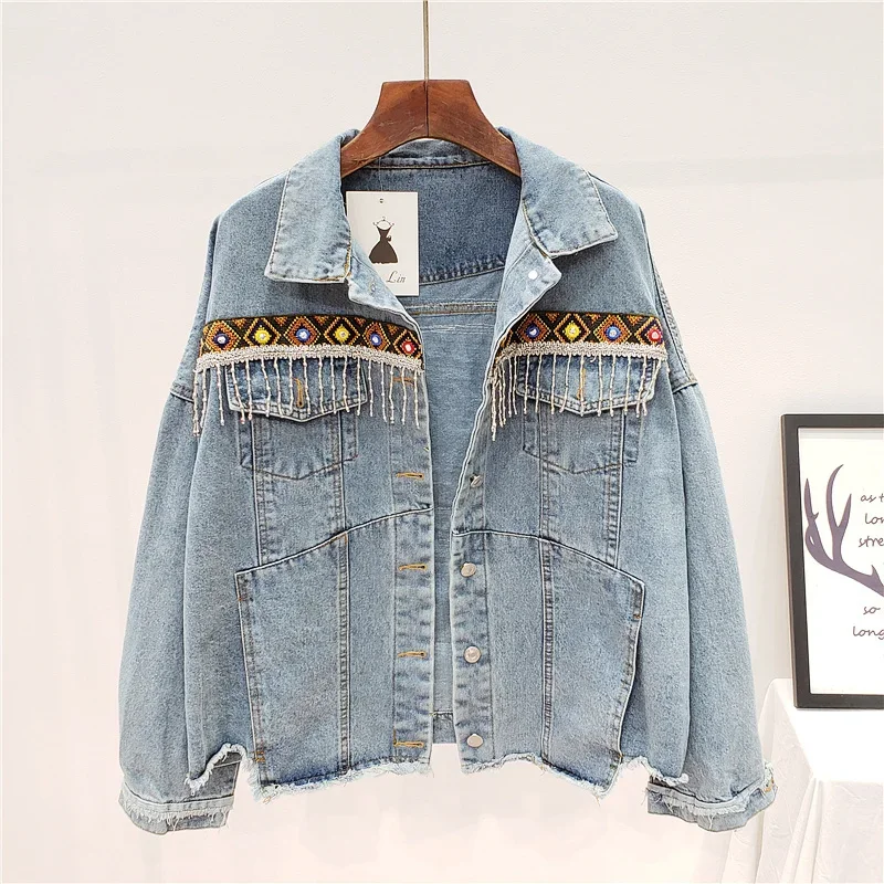 Nakış Püskül Denim Ceket Kaban - Embroidery Jacket Jeans incelemesi ve fiyatı