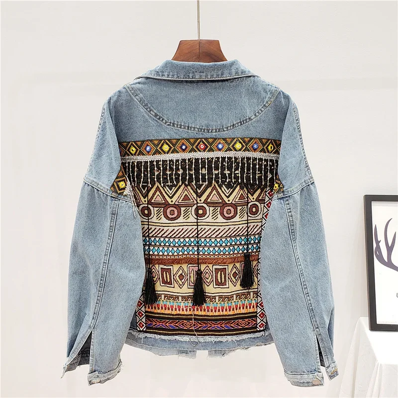 Nakış Püskül Denim Ceket Kaban - Embroidery Jacket Jeans incelemesi ve fiyatı