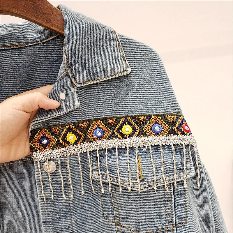 Nakış Püskül Denim Ceket Kaban - Embroidery Jacket Jeans incelemesi ve fiyatı