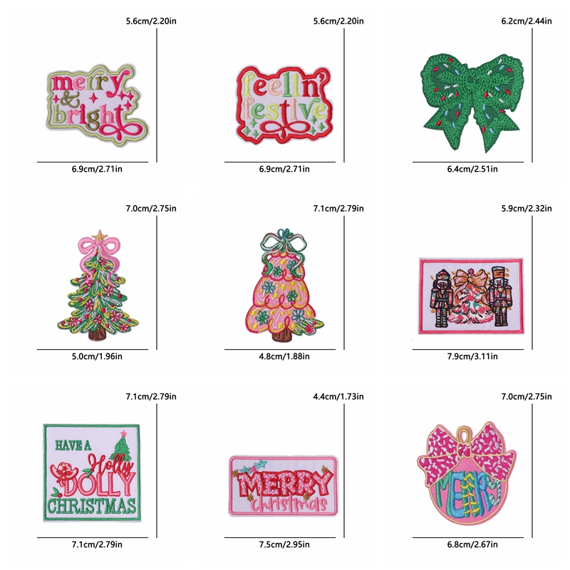 10 adet noel/mektup işlemeli y - Embroidery Xmas incelemesi ve fiyatı