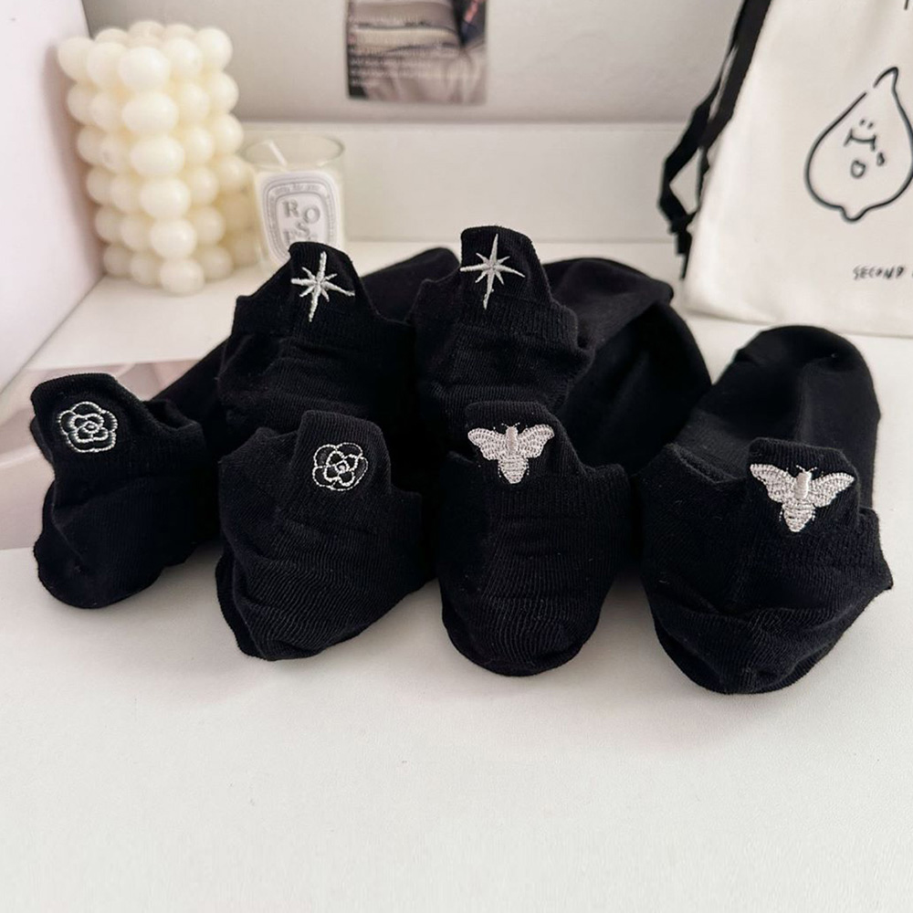 3 çift kadınlar için Kawaii çi - Embroidery On Socks incelemesi ve fiyatı