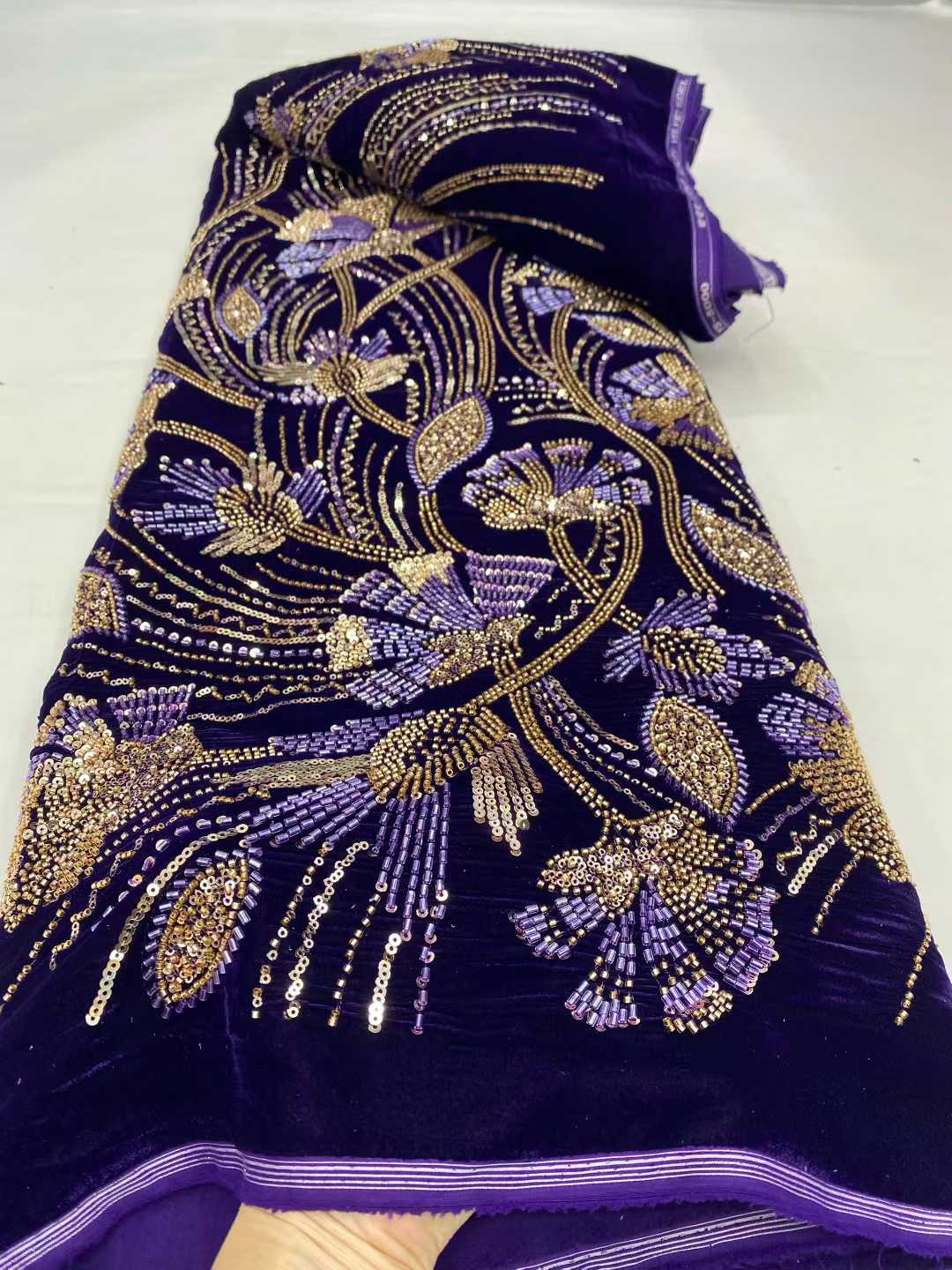 2026 Yeni Gelen Afrika Kadife  - Velvet Fabric Embroidery incelemesi ve fiyatı