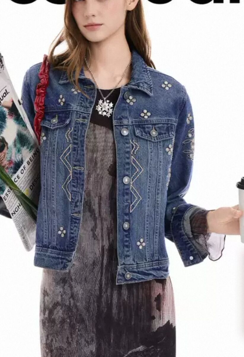 Dış ticaret İspanya yeni nakış - Embroidery Jacket Jeans incelemesi ve fiyatı