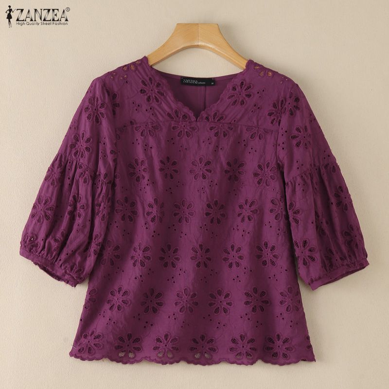 ZANZEA 2026 Kuşgözü Nakışlı Bl - Embroidery Eyelet incelemesi ve fiyatı
