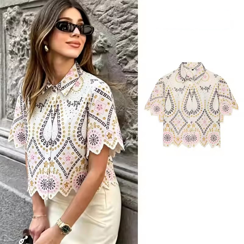 PRINTKAOIR kadın Moda Hollow O - Embroidery Eyelet incelemesi ve fiyatı