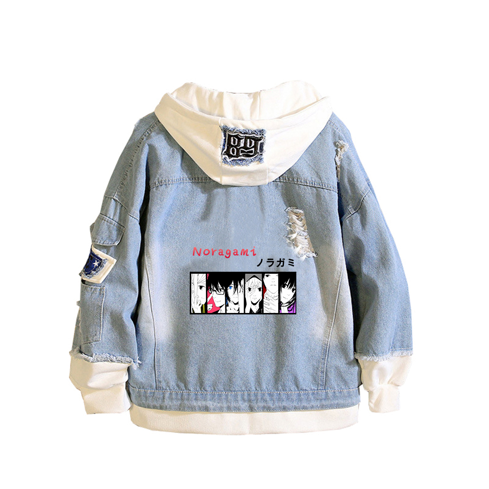 Noragami ARAGOTO Baskı Kadın D - Embroidery Jacket Jeans incelemesi ve fiyatı