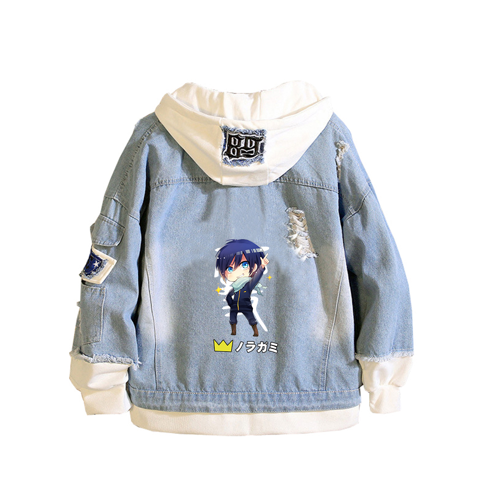 Noragami ARAGOTO Baskı Kadın D - Embroidery Jacket Jeans incelemesi ve fiyatı
