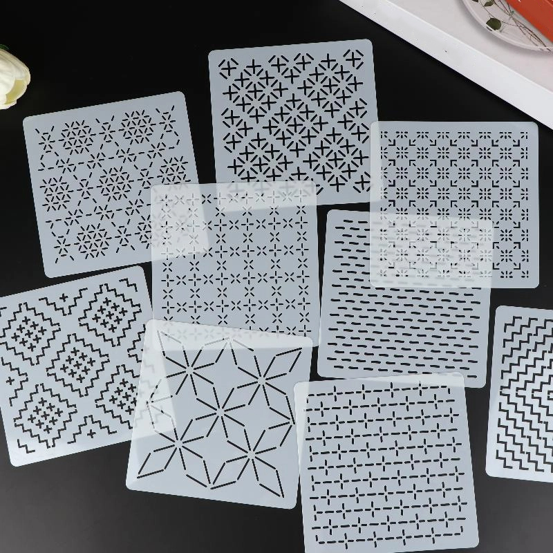 9/32 adet Sashiko Nakış Şablon - Embroidery Diy incelemesi ve fiyatı