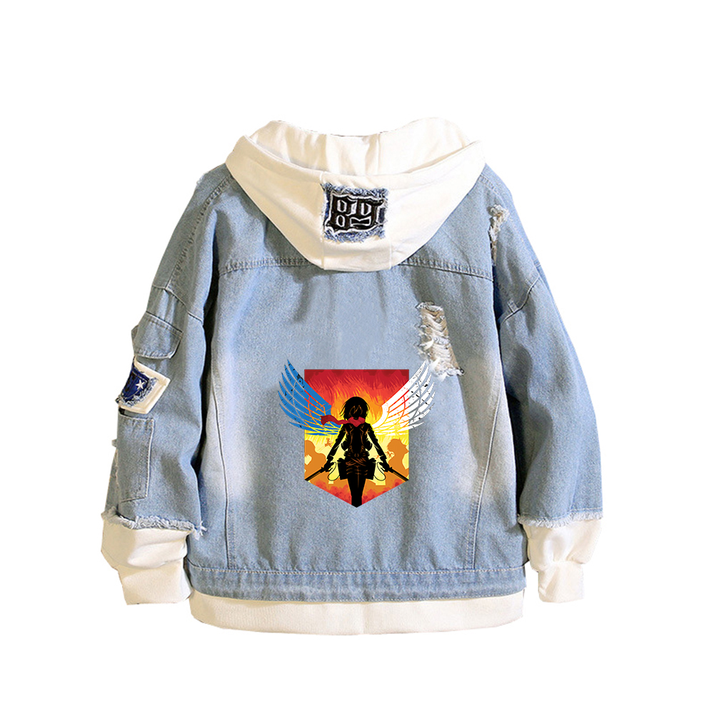 Titan Anime Denim Ceketler İzc - Embroidery Jacket Jeans incelemesi ve fiyatı
