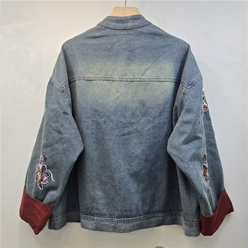 Ağır İşlemeli Pul Çiçek Nakışl - Embroidery Jacket Jeans incelemesi ve fiyatı
