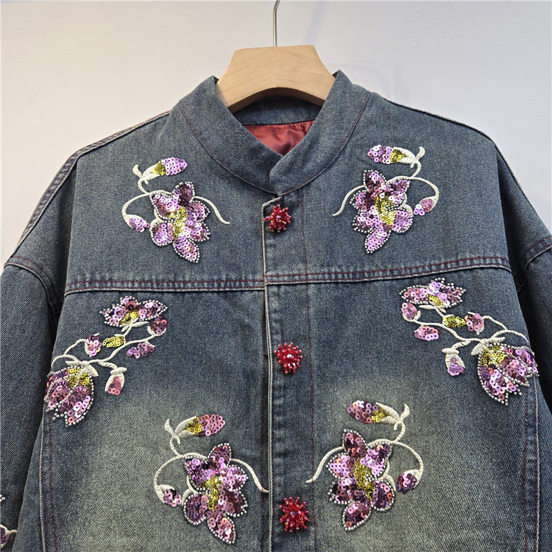 Ağır İşlemeli Pul Çiçek Nakışl - Embroidery Jacket Jeans incelemesi ve fiyatı