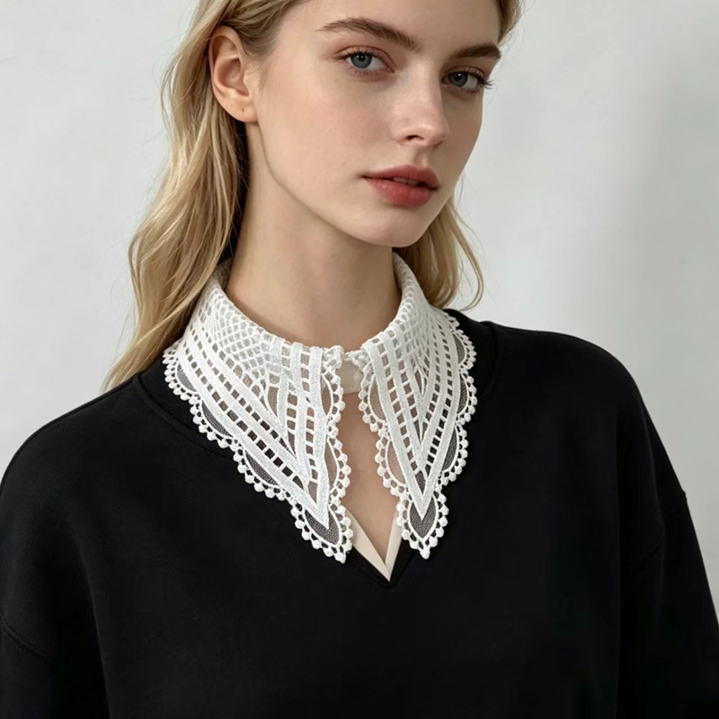 Beyaz Fırfırlı Sahte Yaka Çiçe - Embroidery Origin incelemesi ve fiyatı