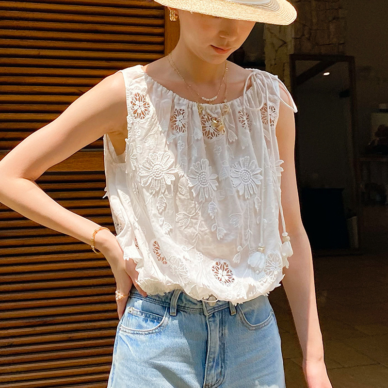 Fransız Tarzı Boho Nakış Bluz  - Embroidery Eyelet incelemesi ve fiyatı