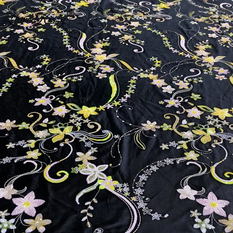 Yeni sonbahar ve kış siyah kad - Velvet Fabric Embroidery incelemesi ve fiyatı