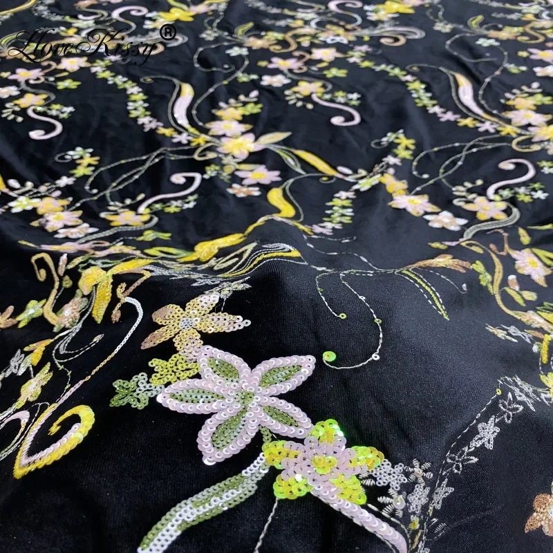 Yeni sonbahar ve kış siyah kad - Velvet Fabric Embroidery incelemesi ve fiyatı