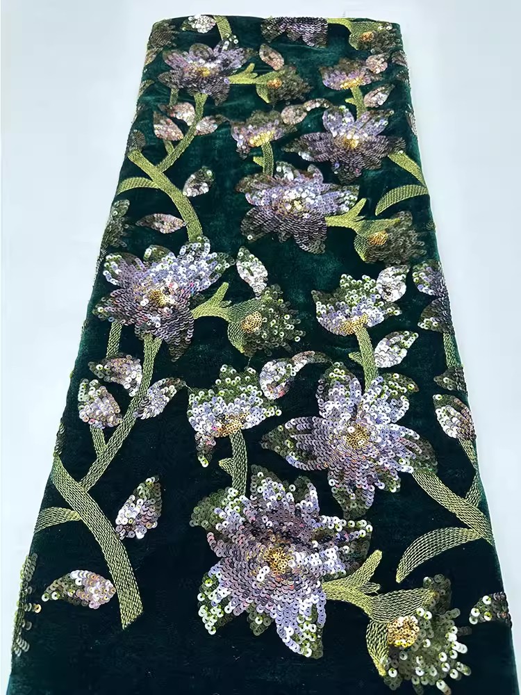 1 yard Retro kadife tela El iş - Velvet Fabric Embroidery incelemesi ve fiyatı